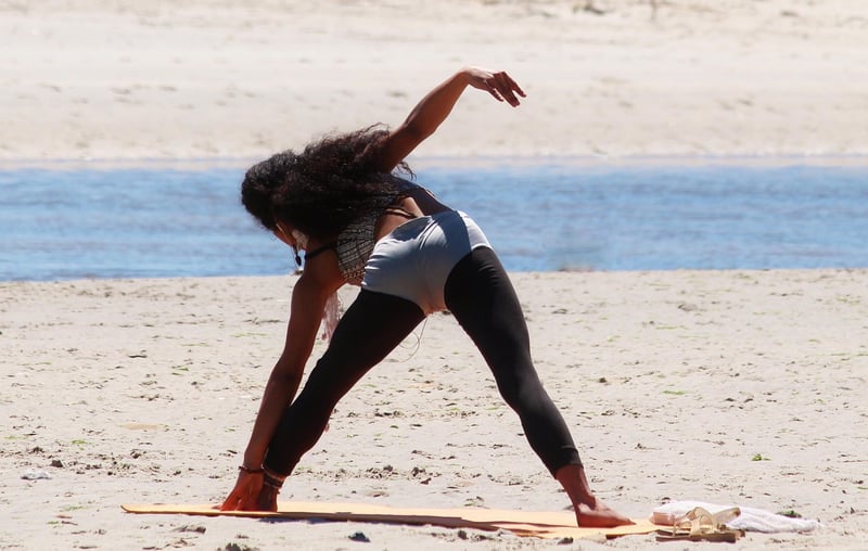 Woman stretching in Pilates